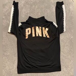 PINK Quarter-Zip Pullover Rose Gold